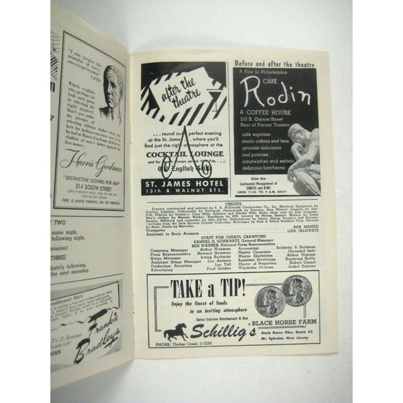 Girls of Summer Program 1956 Shelley Winters Garfein Peppard Philadelphia Play - Picture 5 of 6